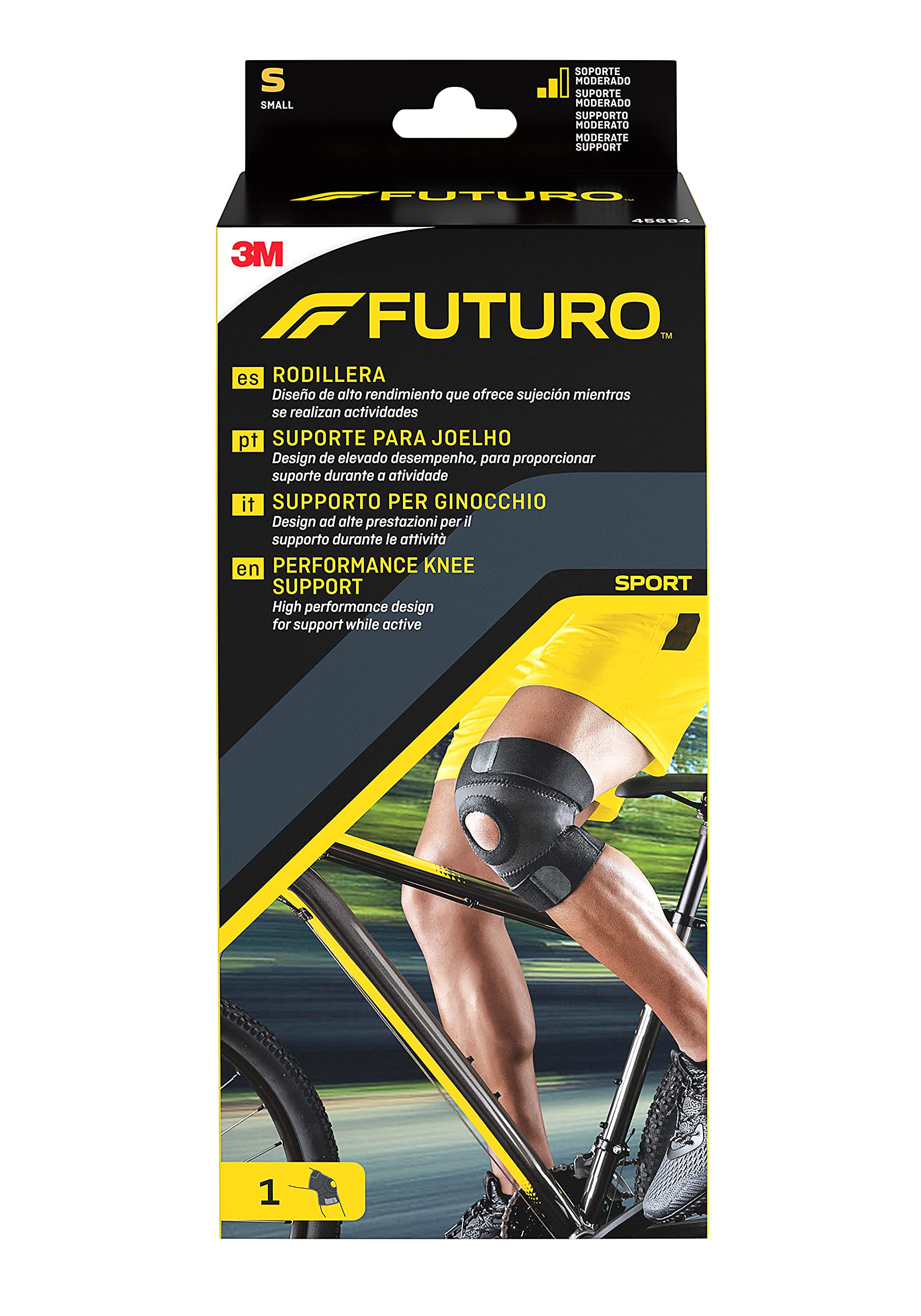 Futuro 45694 Sport Moisture Control Supporto Per Ginocchio - S