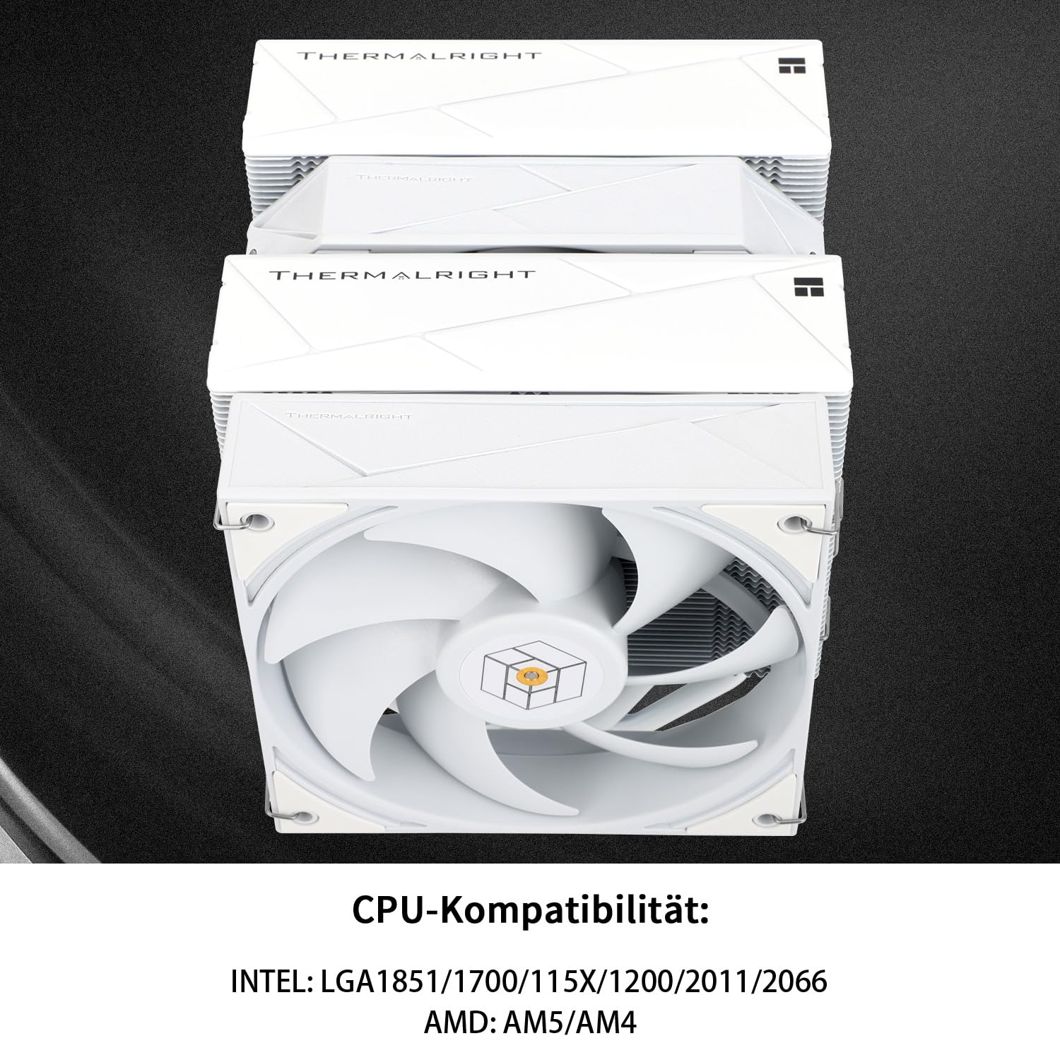Thermalright Royal Pretor 130 White wentylator chłodzący CPU, z podwójną wieżą, 6 radiatorów procesora, wentylator Dual PWM, wysokowydajny wentylator PC, do AM4/AM5; Intel 1851/1700/1150/1151/1200