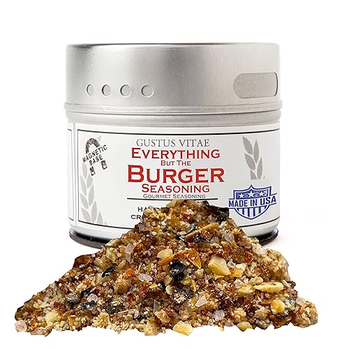 Everything But The Burger Seasoning | Todo natural | Sin OMG | 1.9 oz (54 g) | Mezcla de especias gourmet | Lote pequeño | Masaje artesanal |