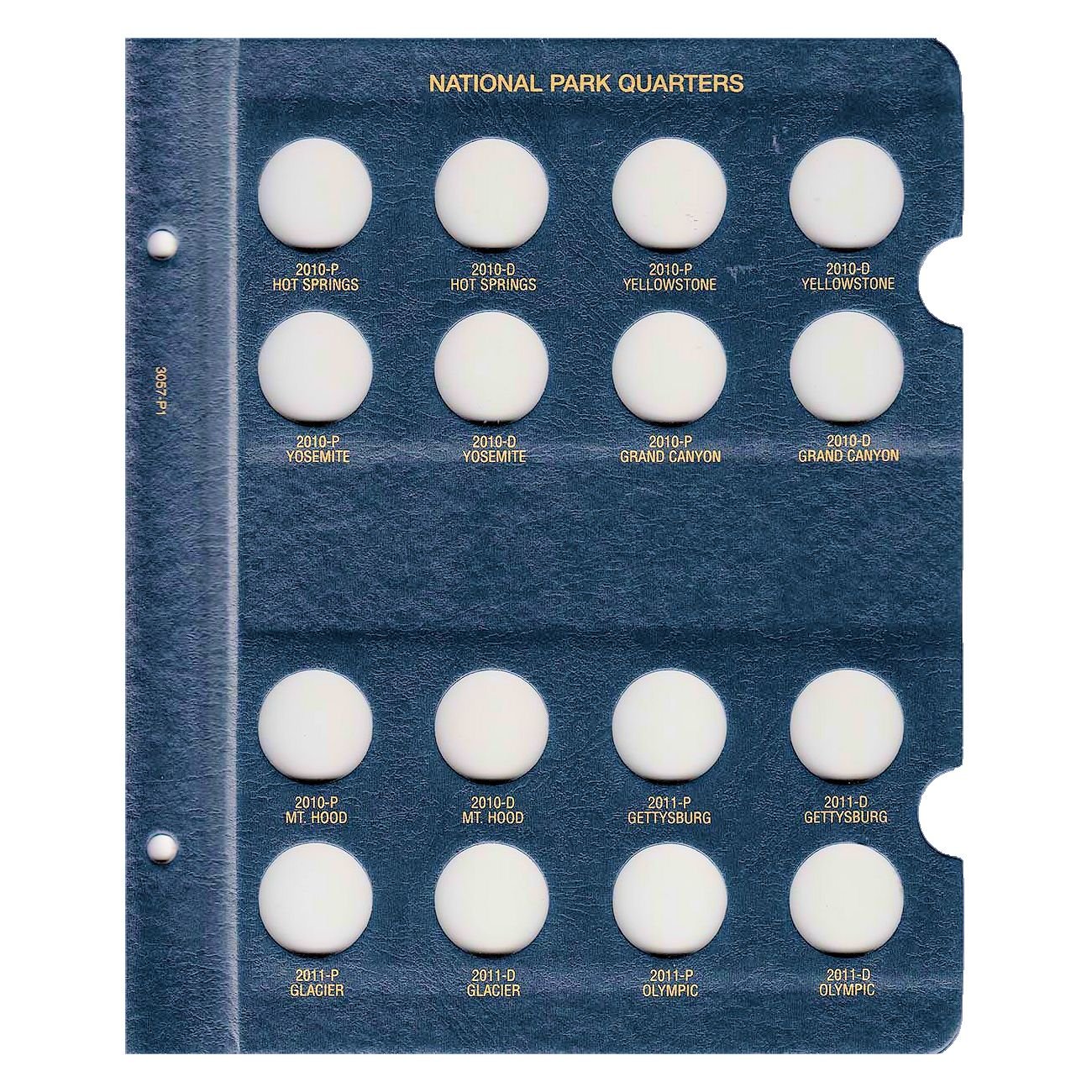 Whitman US National Park Quarter Coin Album 2010-2021 P & D Mints #3057