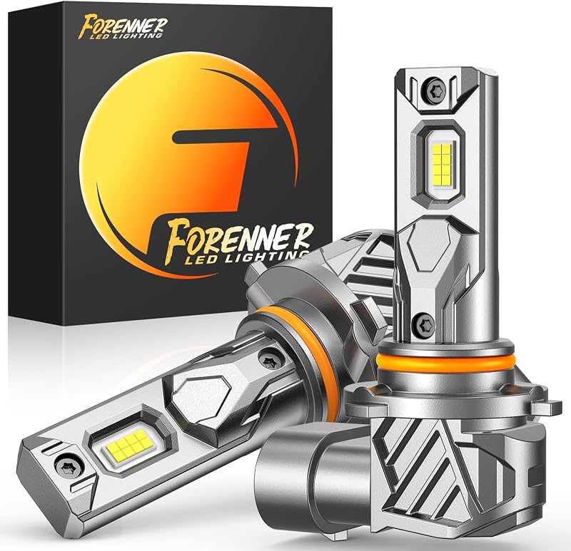 Lâmpadas LED 9005/HB3 FORENNER 6500K para iluminação dianteira – Par com 2 unidades