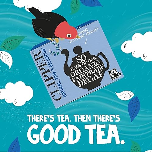 Miniatura 5 de Clipper Tea Tea - Té de comercio justo orgánico descafeinado 80 sin blanquear, bolsas sin plástico, 8.2 onzas, 1 paquete, 80 bolsas de té sin