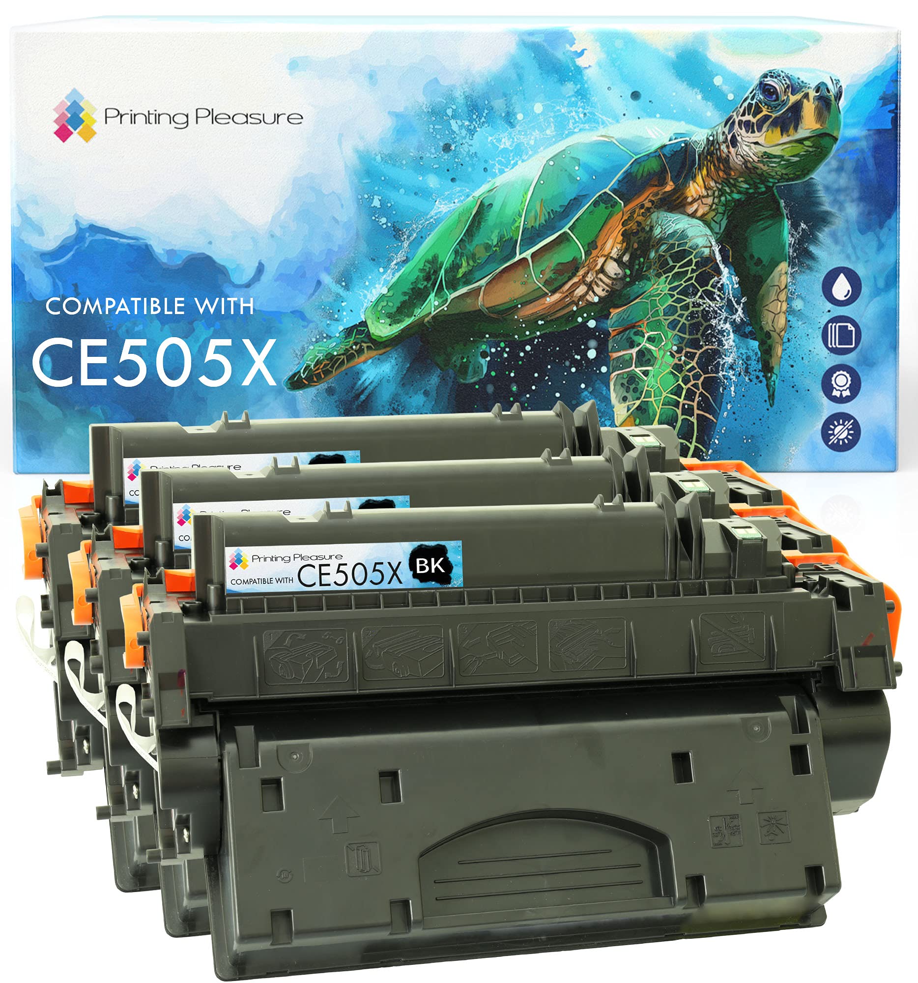 3 Toner Compatibili Canon 719H Cartuccia Laser per Canon LBP-6300DN LBP-6310DN LBP-6650DN LBP-6670DN LBP-6680X MF-5840DN MF-5880DN MF-5940DN MF-5980DW MF-6180CW - Nero, Alta Resa