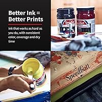 Vista 4 de Speedball 046055 Tinta de serigrafía de tela, 128 onzas líquidas, amarillo