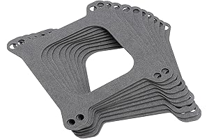 Holley and Edelbrock Compatible Carburetor Base Gasket Pack (10-Count)