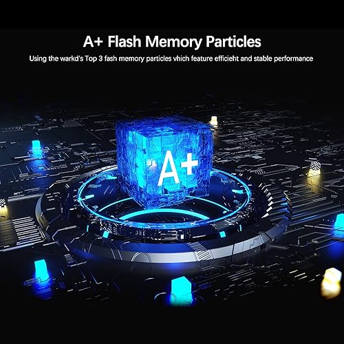 Miniatura 4 de JOIOT Mini SSD portátil de 500 GB Unidad externa de estado sólido - Hasta 540 MBs, USB 3.1 Gen 2 SSD externo ultrafino, azul