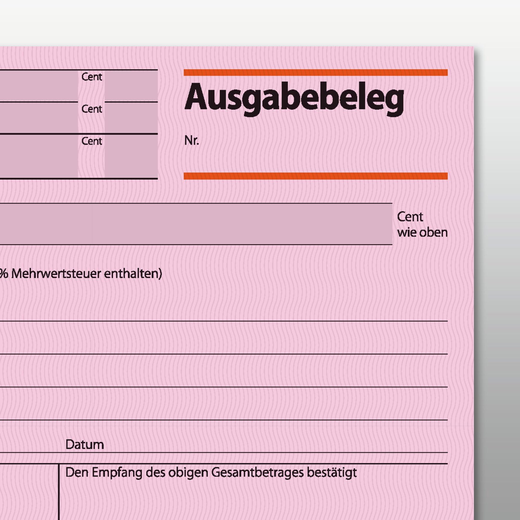 SIGEL AG615 Ausgabebeleg A6 quer, 50 Blatt, 1 Stück, aus nachhaltigem Papier (Packung mit 5)