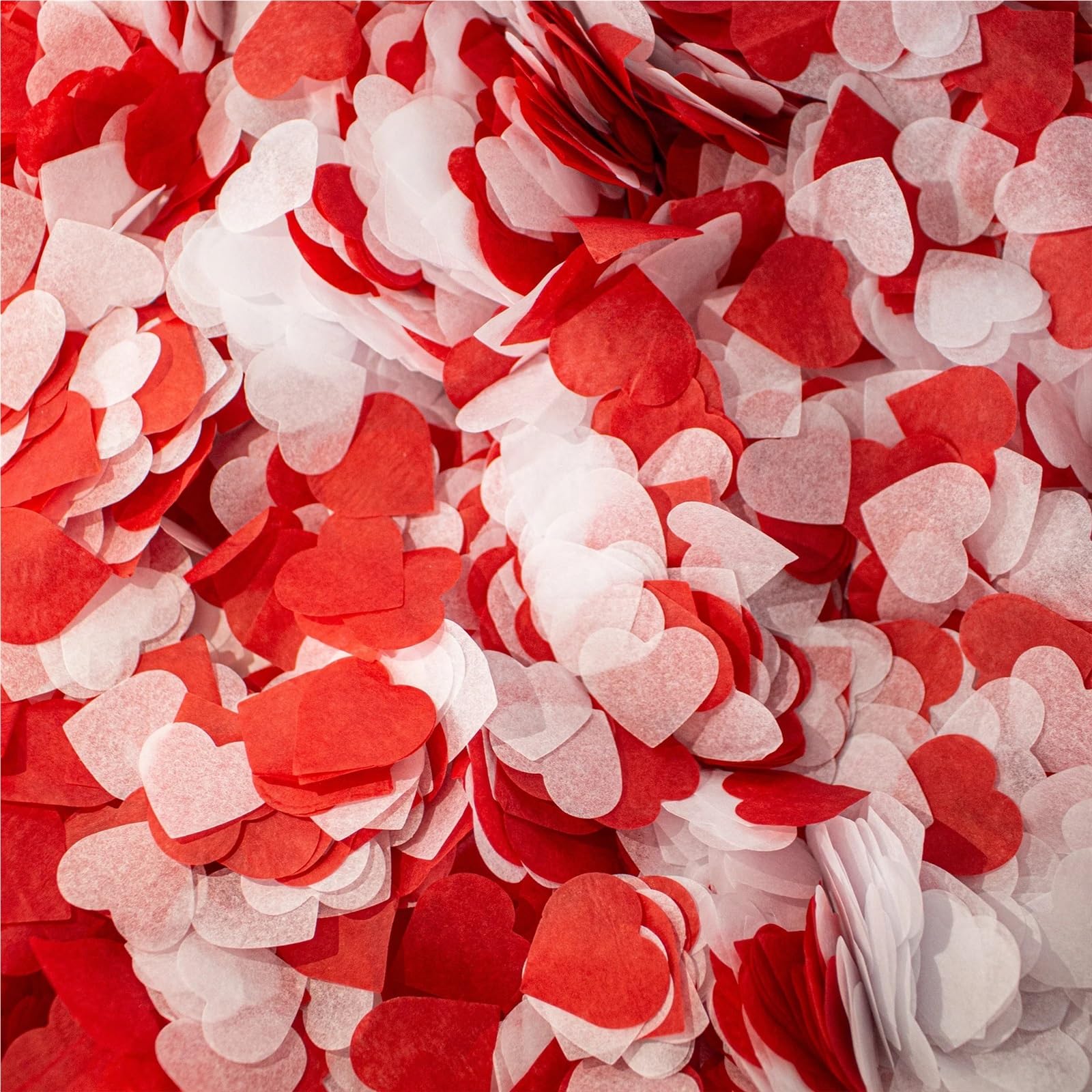 Konfetti 5 Beutel 50 g/100 g/Beutel Herzförmiges Herzpapier Valentinstag Tischdekoration, Hochzeit Handwurfkonfetti, Ballonfüllung (100 g)