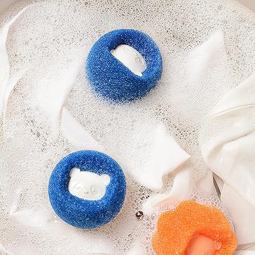 Miniatura 3 de Removedor de pelo de mascotas para lavadora de lavandería recogedor de pelo de mascotas bolas de secado de ropa removedor de pelo de perro gato y