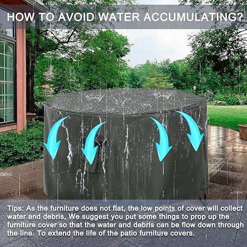 Miniatura 164 de ABCCANOPY Funda universal para mesa auxiliar de patio, para exteriores, pequeña cubierta impermeable y a prueba de polvo, marrón beige, 42 x 24 x 18