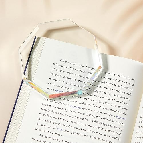 Miniatura 5 de Seajan Pisapapeles de vidrio transparente, 2 piezas de azulejos de vidrio transparente pisapapeles bloque decorativo para decoración del hogar,