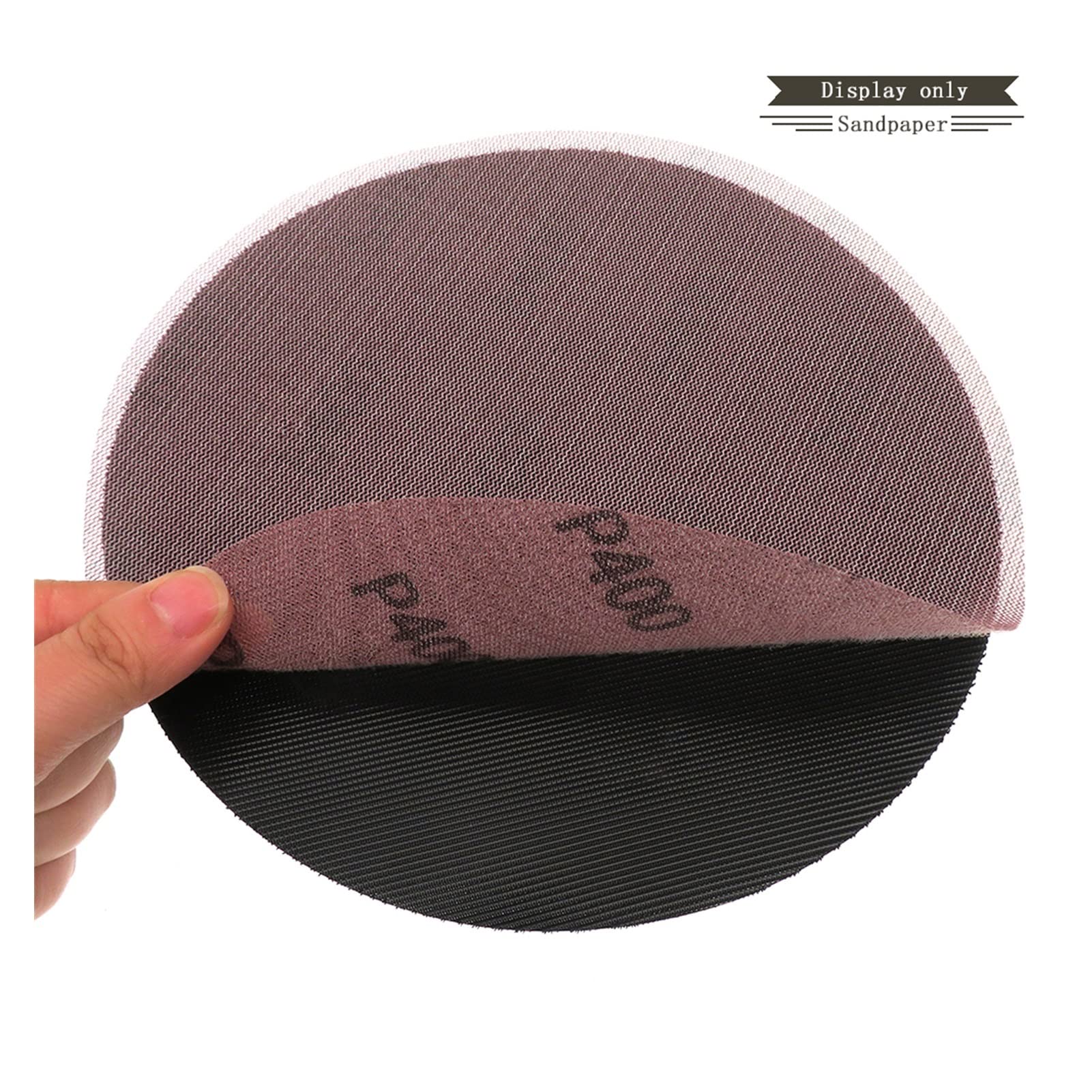 Papel de lija abrasivo ZSBLXHHJD 9 "Rueda de malla 220mm Papel de lija Alumina 80-600 Grit Shackle Dust Free for pintura automática Finishing Drywall Sander (Color : 400 Grit, Model : 5 Pcs)