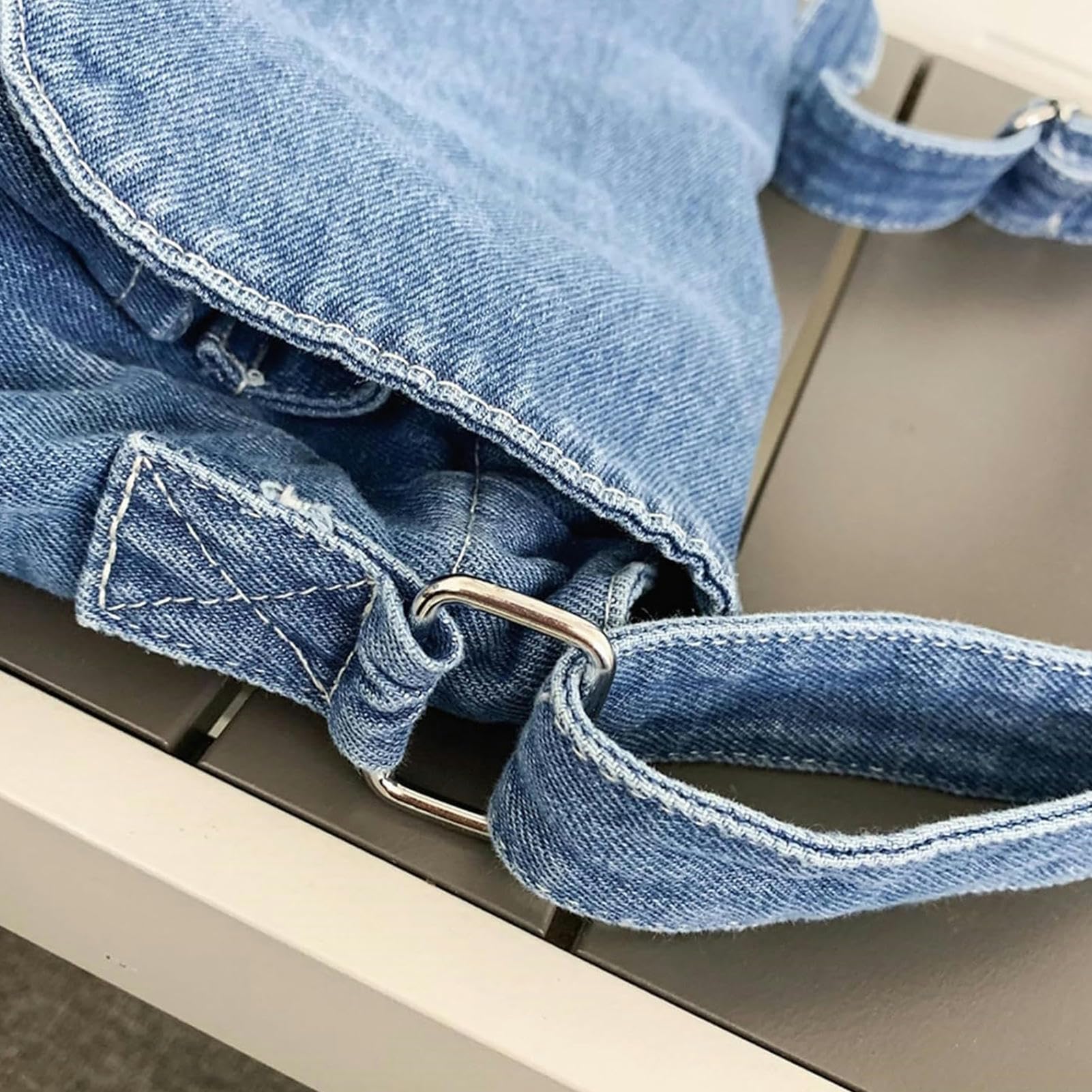 Sac A Main Femme Sacs À Bandoulière en Jean pour Femmes Sacs À Main-Light Blue-32x8x26