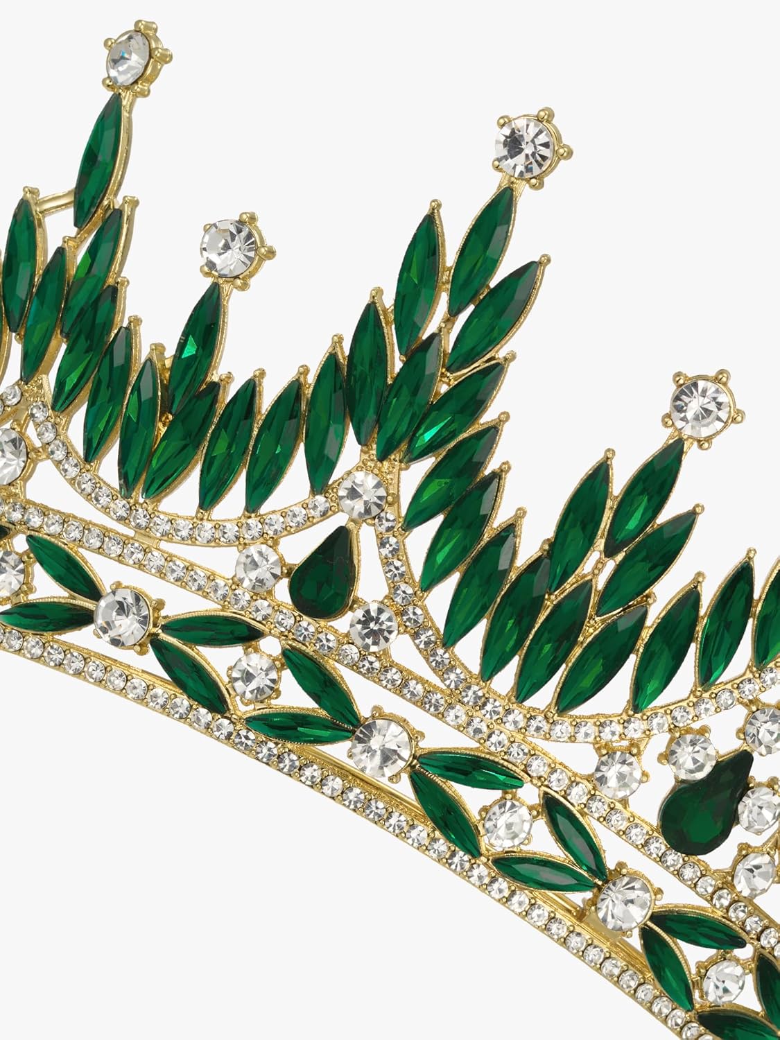 SWEETV Tiaras and Crowns for Women, Wedding Tiara for Bride, Rhinestone Queen Crown, Crystal Costume Hair Accessories for Birthday Prom Quinceanera Celebration - Image 8