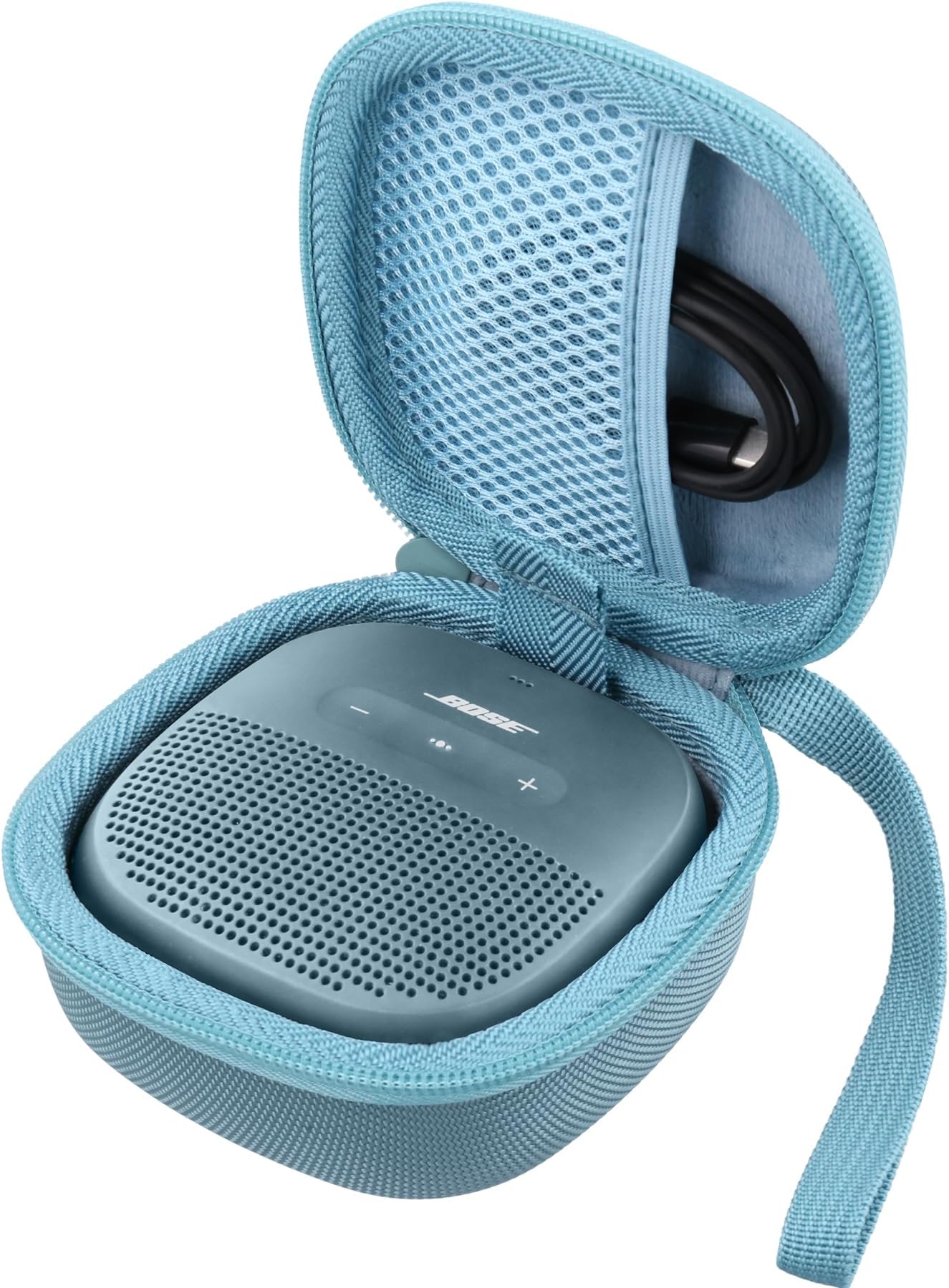 Aenllosi Hard Carry Case for Bose SoundLink Micro Bluetooth Speaker, Case Only(Stone Blue)