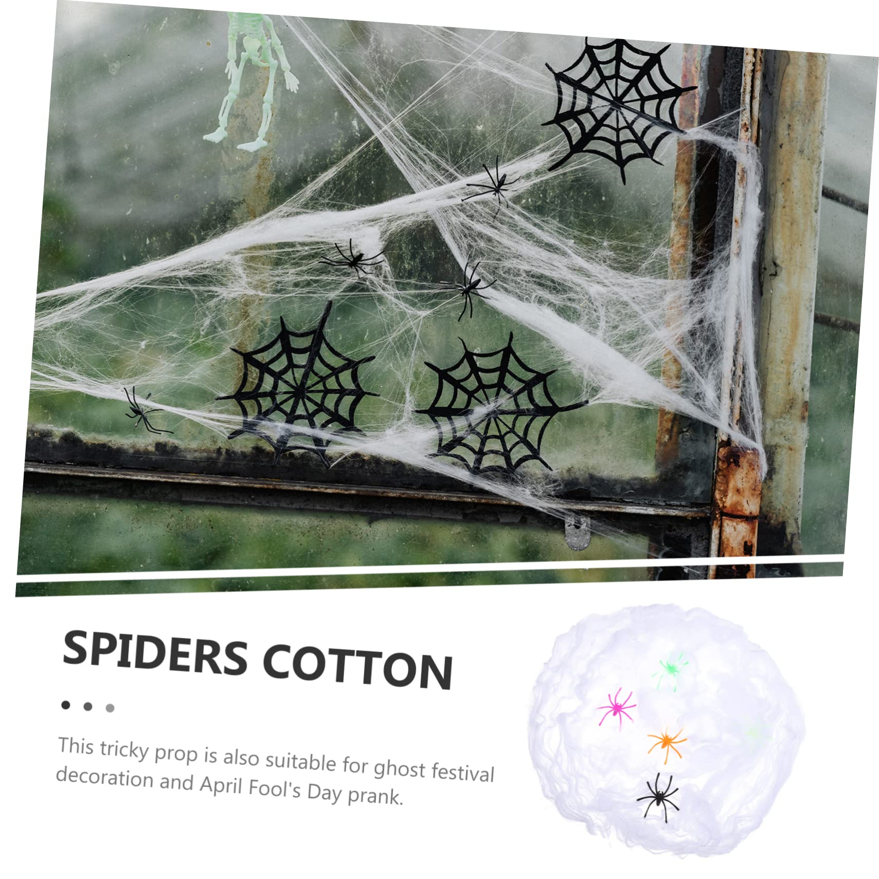 HANABASS 18sets Decorazioni Halloween Spaventose Ragnatele Estensibili Con Ragni Colorati Per Feste e Scene Terrificanti Casa Completo Per Creare Atmosfere Inquietanti