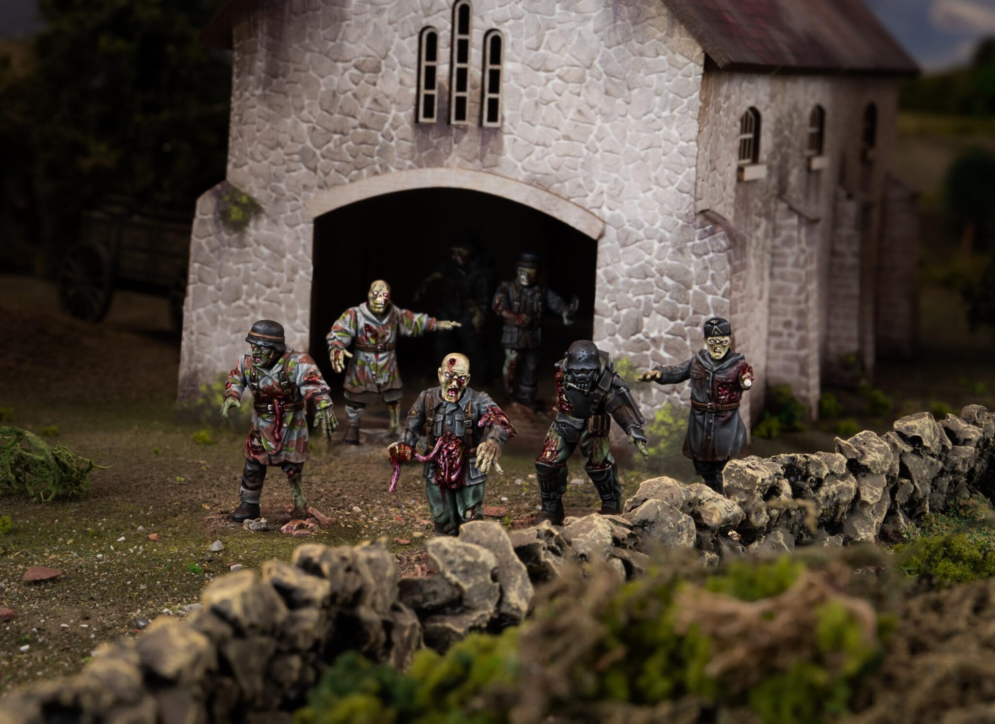 Warlord Games Totenkorps Horde – Axis Miniatures en plastique pour Konflikt 47 miniatures très détaillées à l'échelle de 28 mm