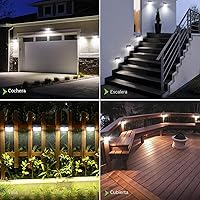 Vista 2 de Luces solares de movimiento para exteriores, luces solares ultra brillantes para valla con sensor de movimiento, luz de seguridad impermeable IP65