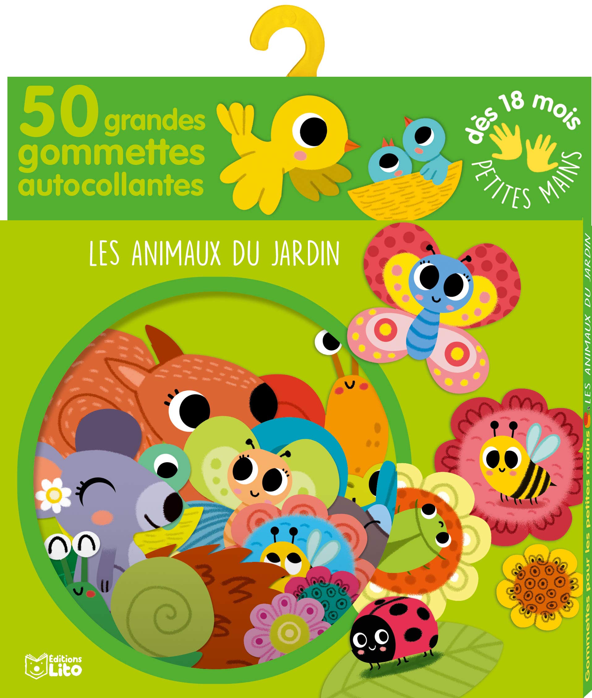 Gommettes pour les petites mains: Les animaux du jardin - Dès 18 mois