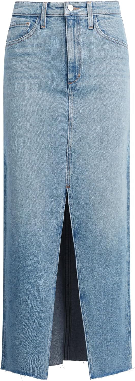 Joe's Womens The Eva High Rise Maxi Denim Skirt with Front Slit - Image 8