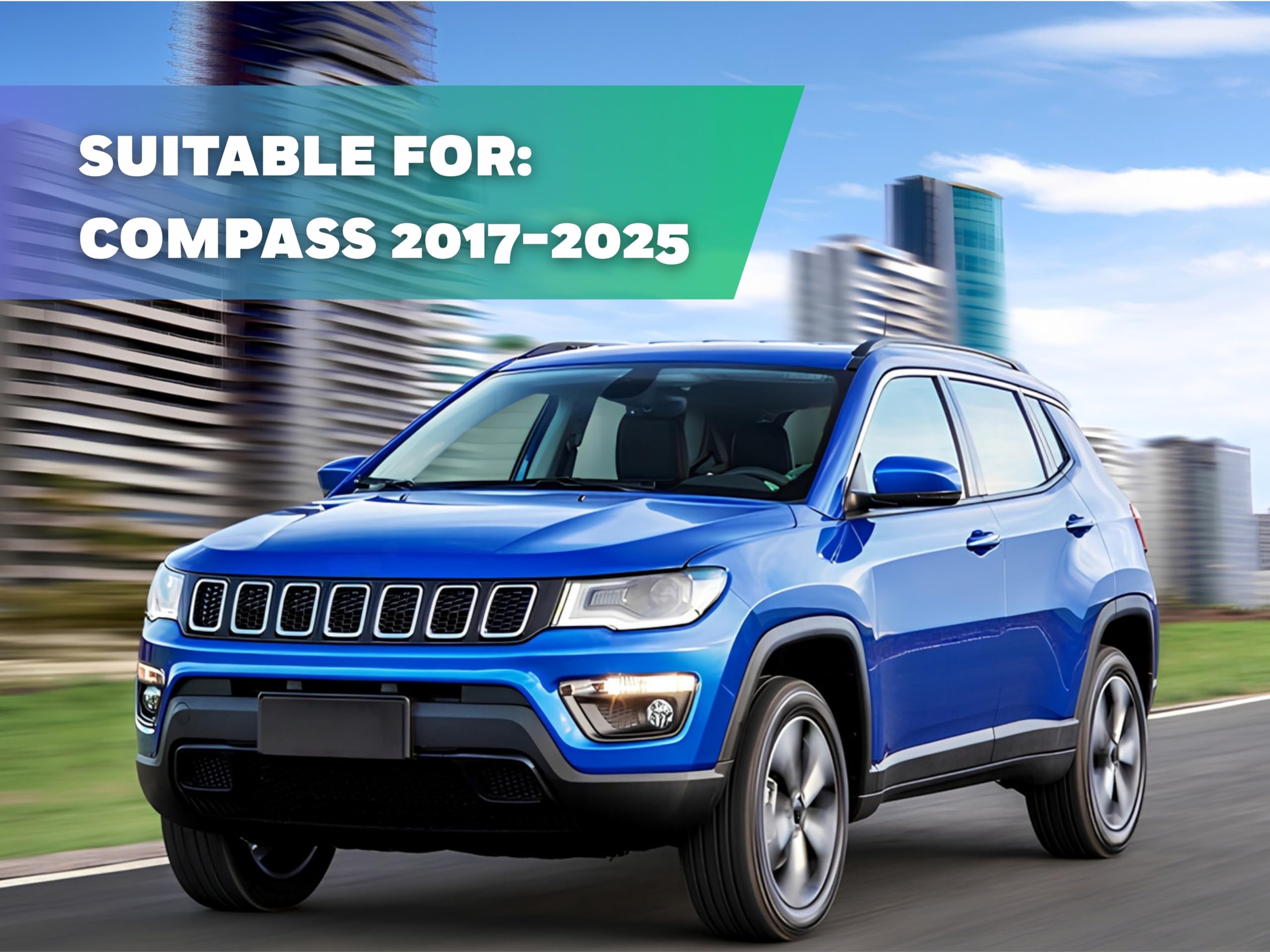 Par de ganchos para sombrero, derecho e izquierdo, compatible con Jeep Compass 2017-2023, soporte para estante de maletero, maletero, cubreequipaje, repuesto 155300540