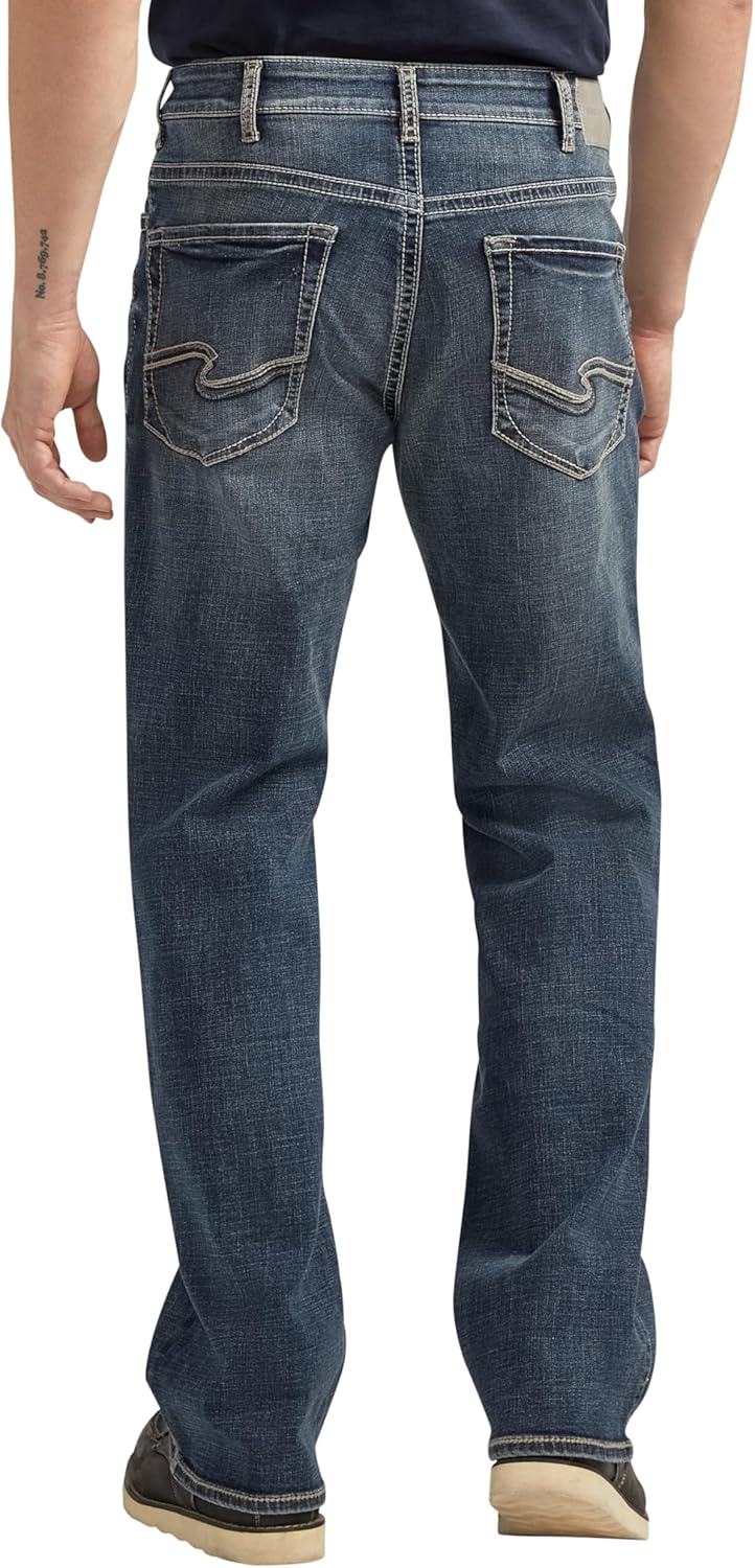 Silver Jeans Co. Men's Gordie Relaxed Fit Straight Leg Jeans - Image 3