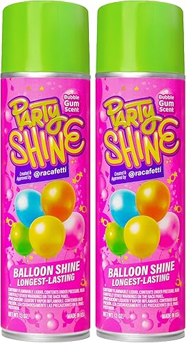 Miniatura 12 de Party Shine Balloon Shine Spray, Spray de Silicona para Globos de Látex, Spray de Brillo para Globos, Impermeable, Sin Fragancia y Fórmula Menos Sin