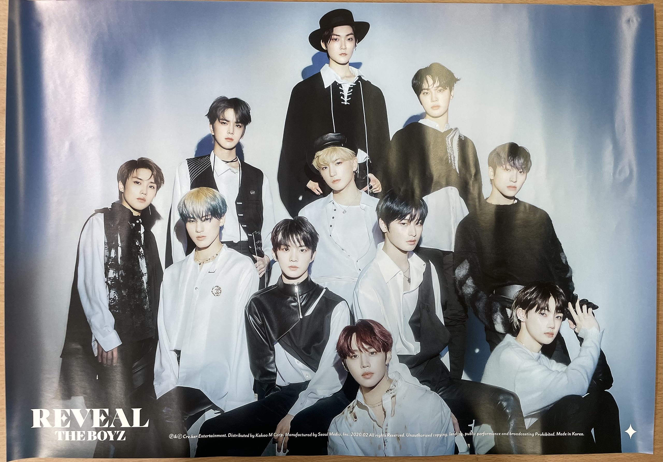 Amazon.com: THE BOYZ - REVEAL album Official Unfolded Poster in