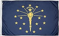 Vista 22 de FlagSource Bandera del estado de nailon de Alabama, fabricada en los Estados Unidos, 3 x 5 pies