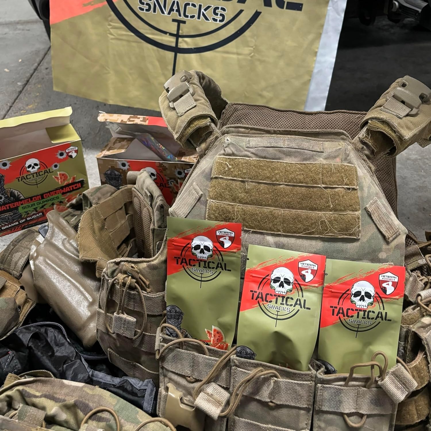 Tactical Snacks Sour Gummies — 3g Sugar per Bag, 55–80 Calories, Better-for-You Candy | Veteran-Owned (Morale Mix Variety Pack)
