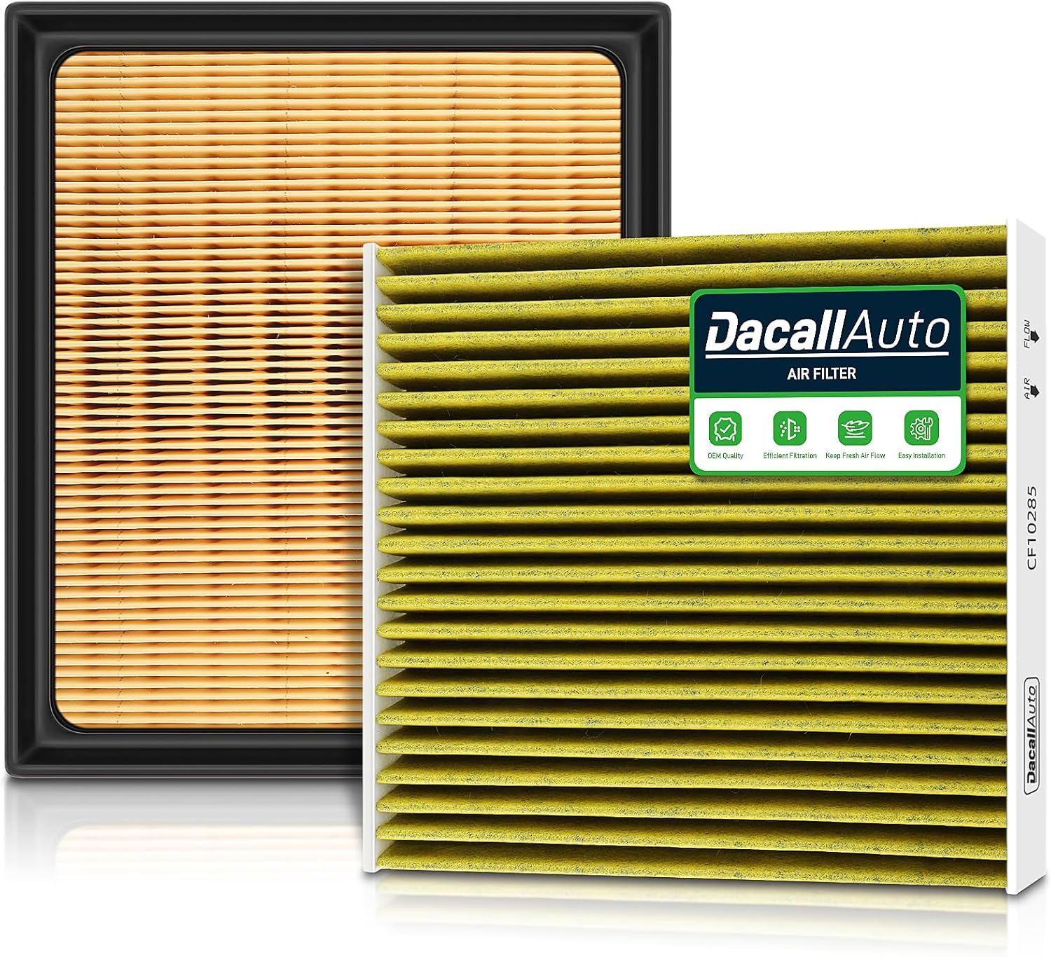 Air Filter Set for Toyota Hybrid Prius/Prius Plug-In/Prius V(2010-18), for RAV4 Hybrid (2016-18), for Lexus Hybrid CT200h/NX300h (2011-2021), Activated Carbon
