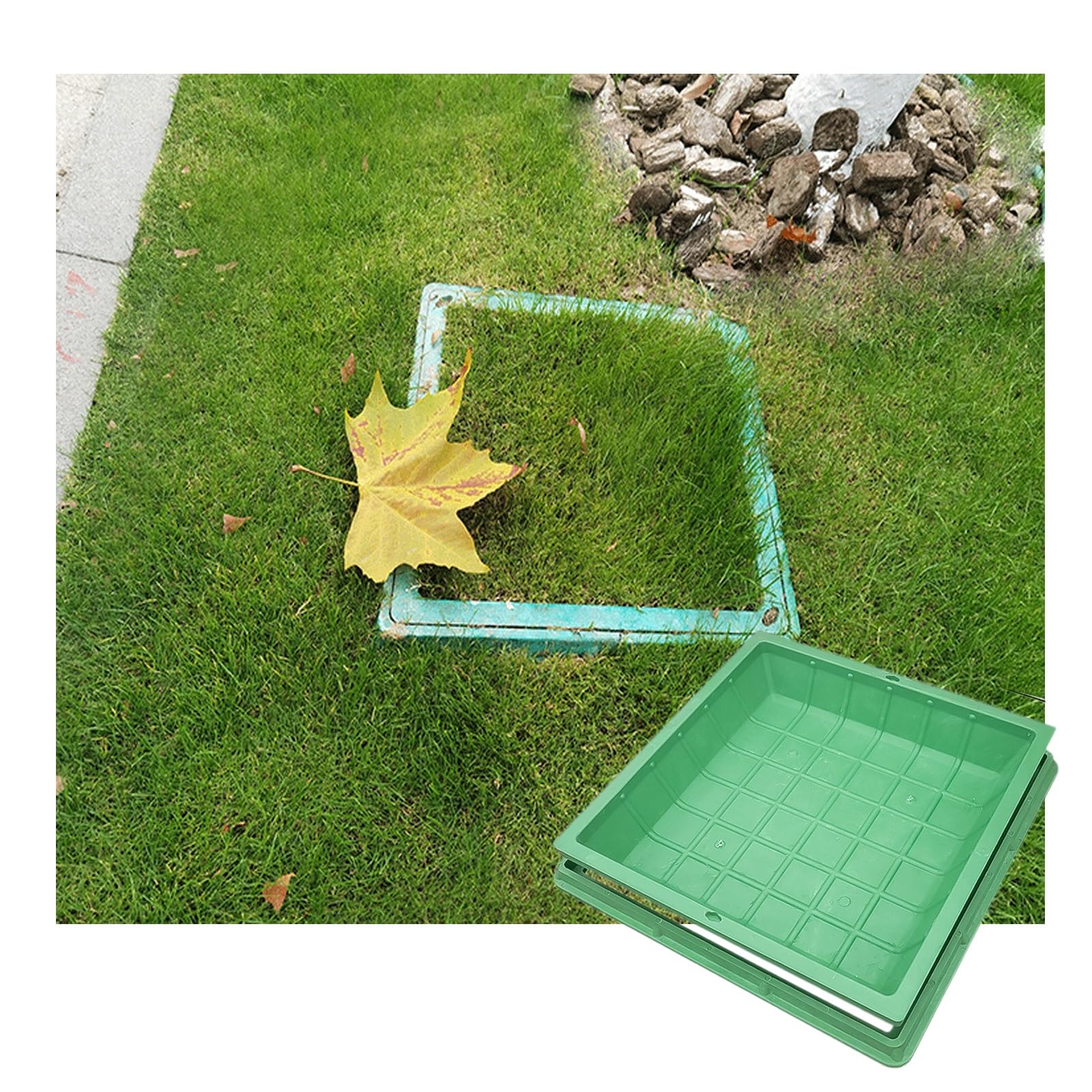 Couvercle de regard de jardin SMC résistant contre les chutes pour fosse et puits de pelouse