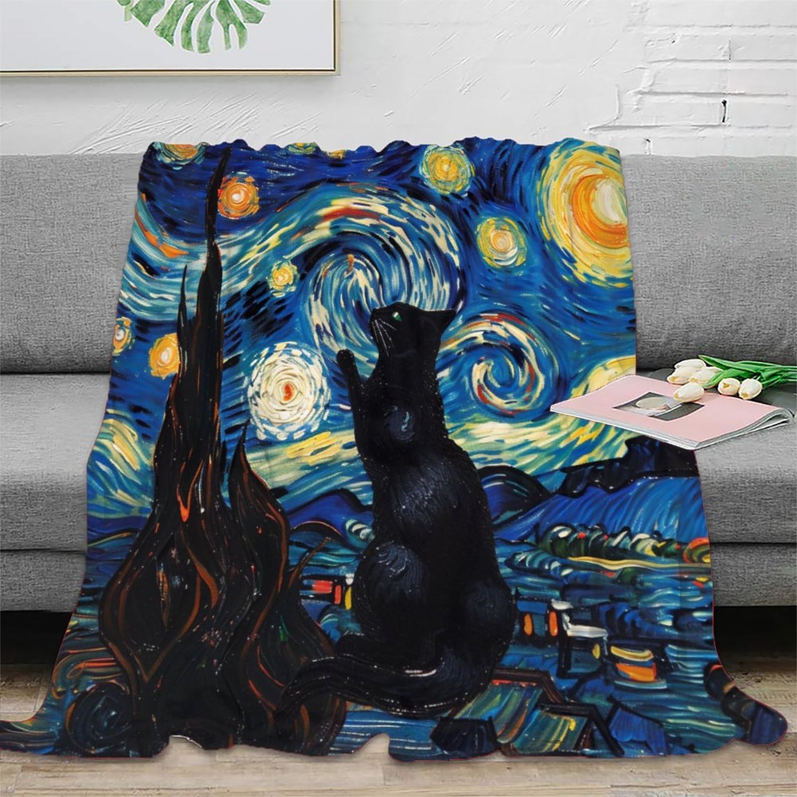 Coperta morbida in pile di flanella, ideale come regalo di compleanno per amici, familiari, regalo di Natale per amici e partner, coperta natalizia per divano e letto, 150 x 200 cm