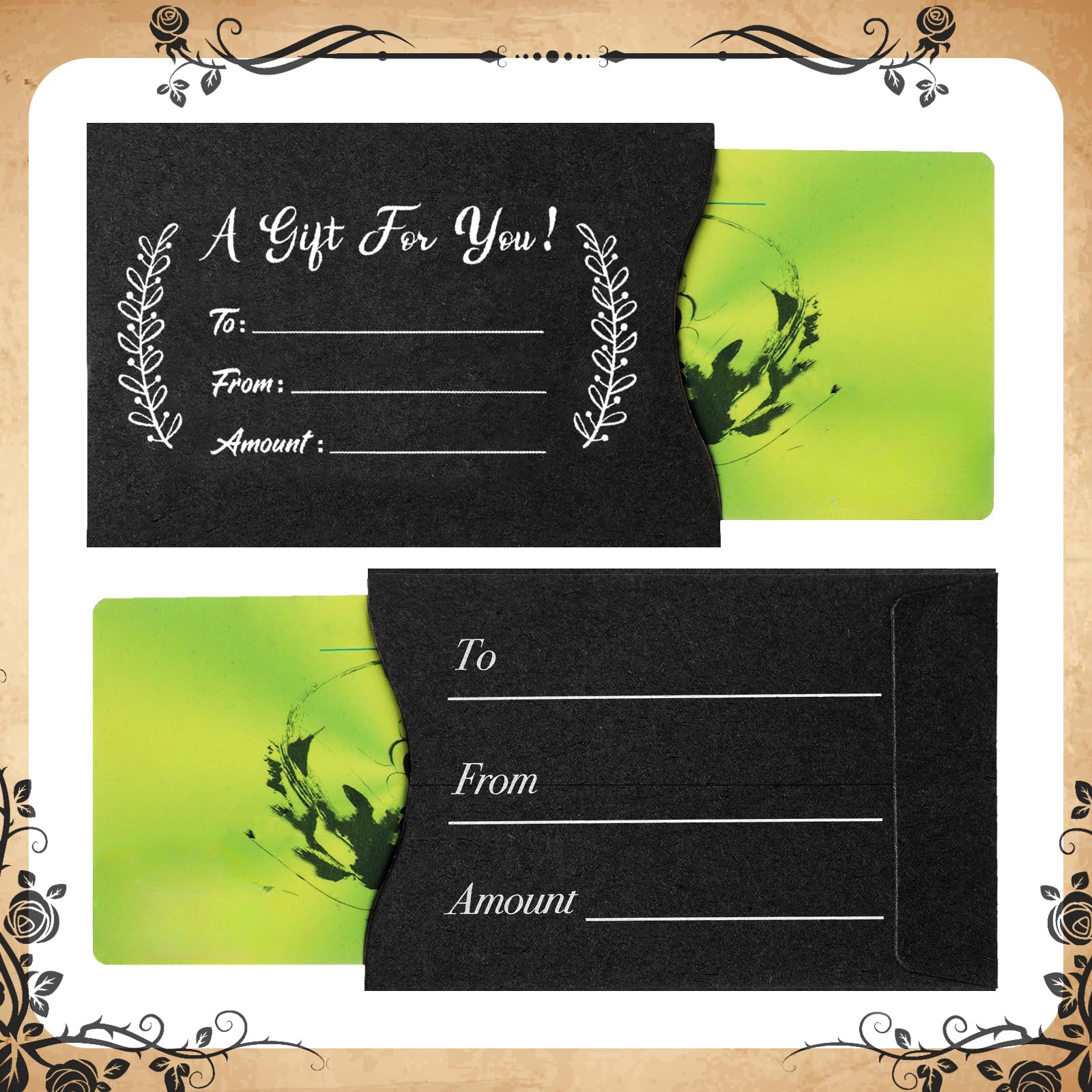 gift card sleeves bulk Amazon.com: Yinder 600 Pcs Gift Card Envelopes Bulk Thank You Gift Card  Sleeves Appreciation Mini Money Cash Envelopes for Blank Hotel Credit  Protector for Holiday Party Business, 3.54 x 2.36 Inches(Black) :