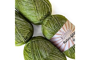 Retro-Glam Metallic Green Sparkle Yarn