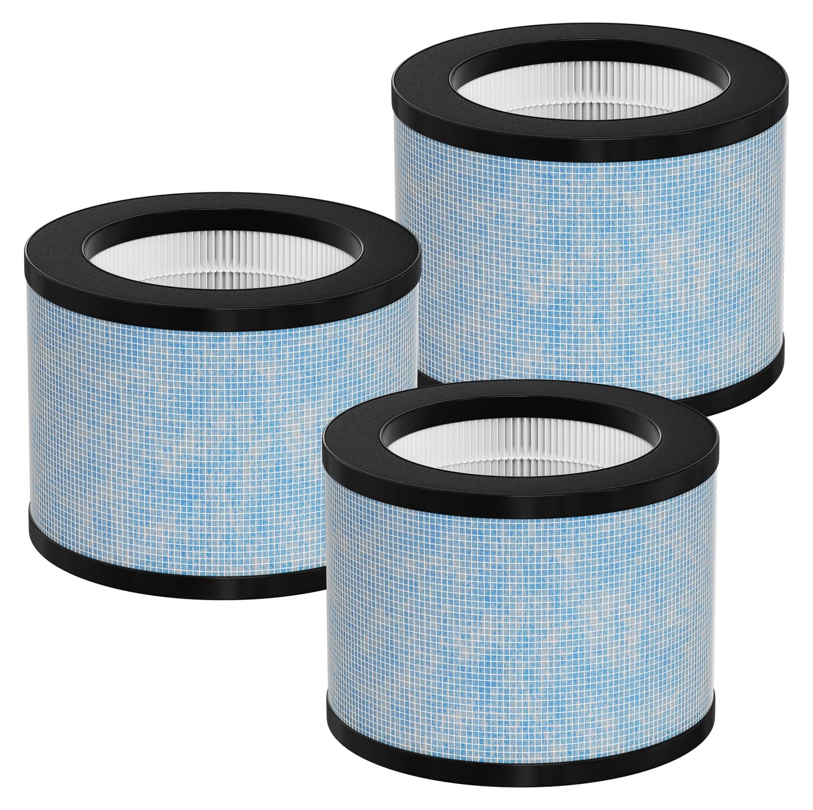 TZ-K1 DH-JH01 HEPA Replacement Filter Compatible with AROEVE MK01 MK06 MG01JH, ToLife TZ-K1, FreAire KN6391 and Kloudi DH-JH01 Air Cleaner Purifier, Pack of 3
