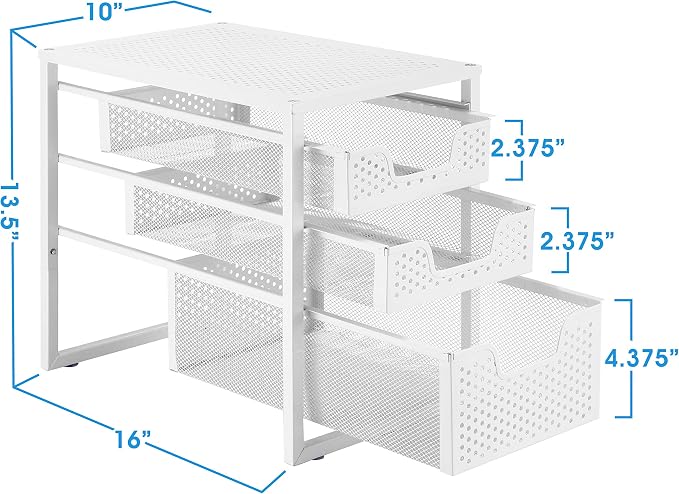 Organizador apilable Simple Trending 3 niveles para debajo del lavabo miniatura 3
