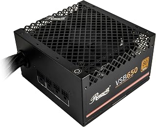 Rosewill VSB 650W 80+ Bronze Semi-Modular PSU: ATX 3.0/3.1, PCIe 5.1 12V-2x6, Japanese Caps, Silent Fan - 5 Year Warranty