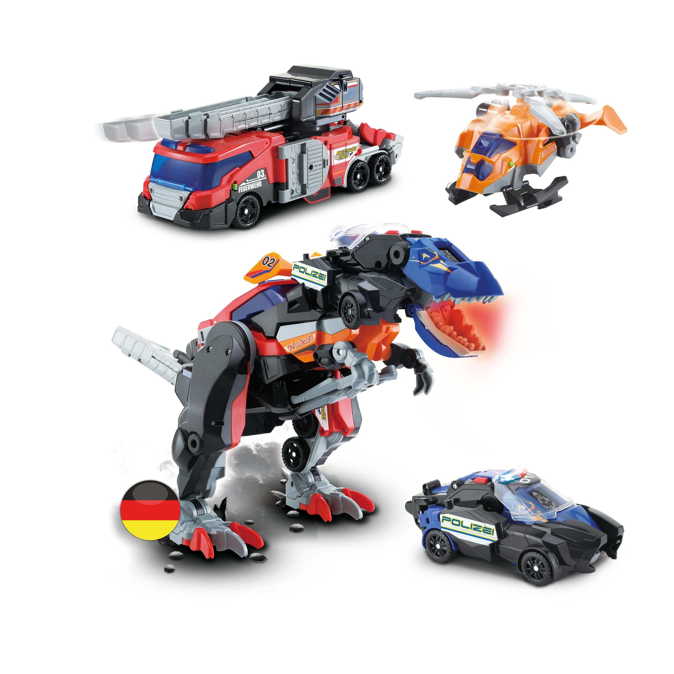 VTech Switch and Go Dinos 3-in-1 Super-T-Rex Transformer