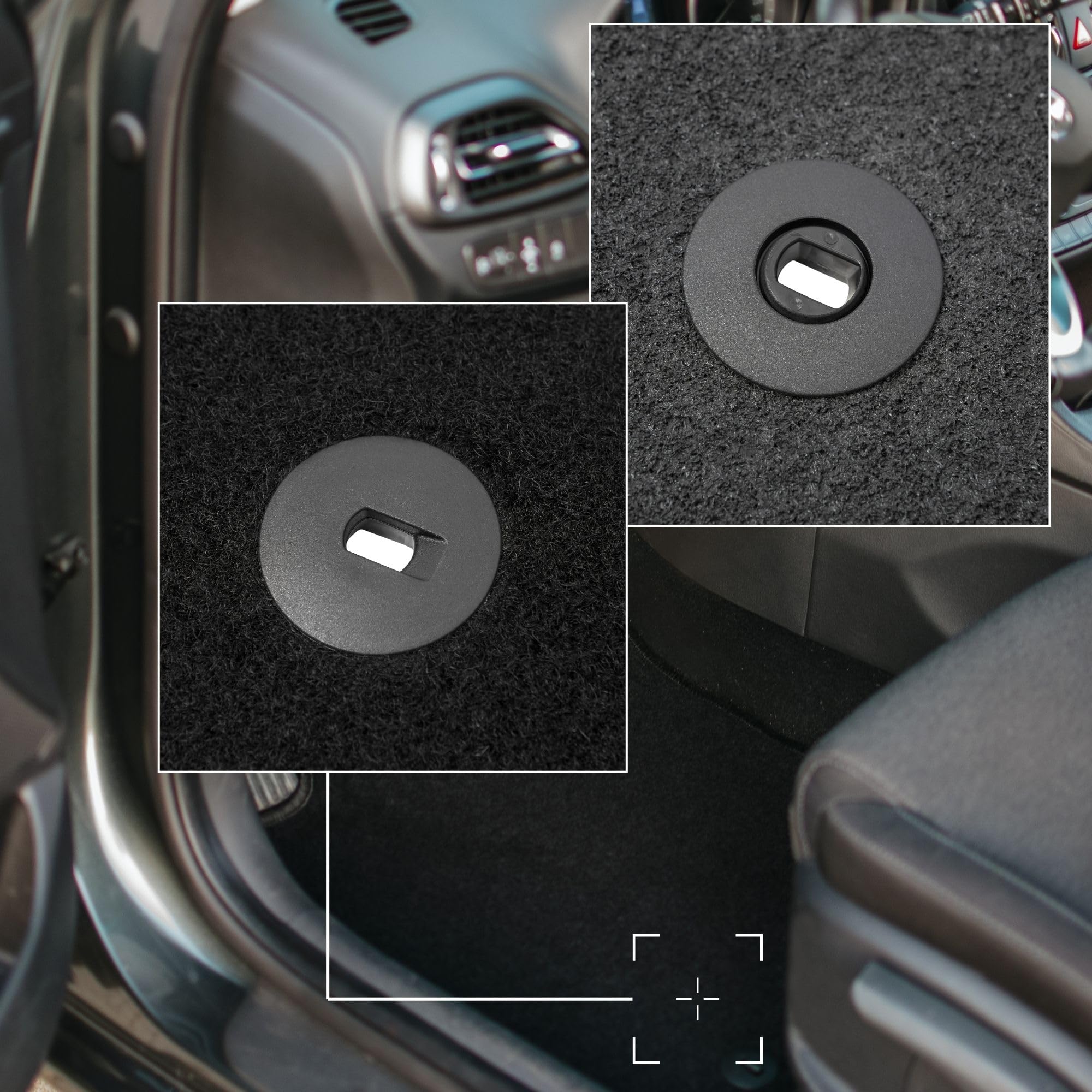 Wielganizator Velours Fußmatten Für Hyundai I20 III - 2-teiliges Set In Schwarz - Perfekte Passform