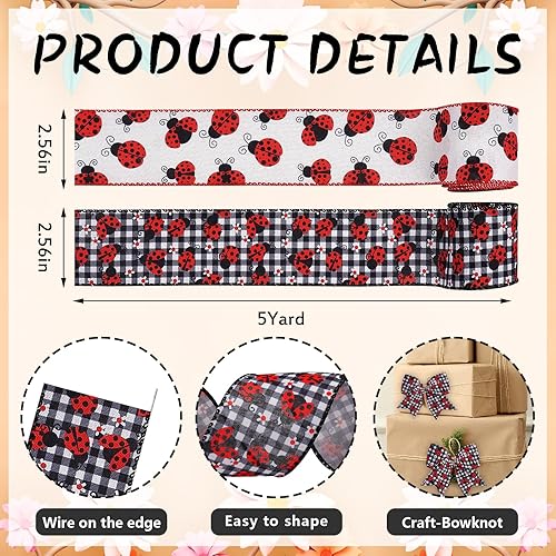 Miniatura 7 de 2 rollos de cintas tropicales de verano para manualidades, fiesta hawaiana Luau con borde con alambre, cintas de arpillera verde, hojas de flamenco,