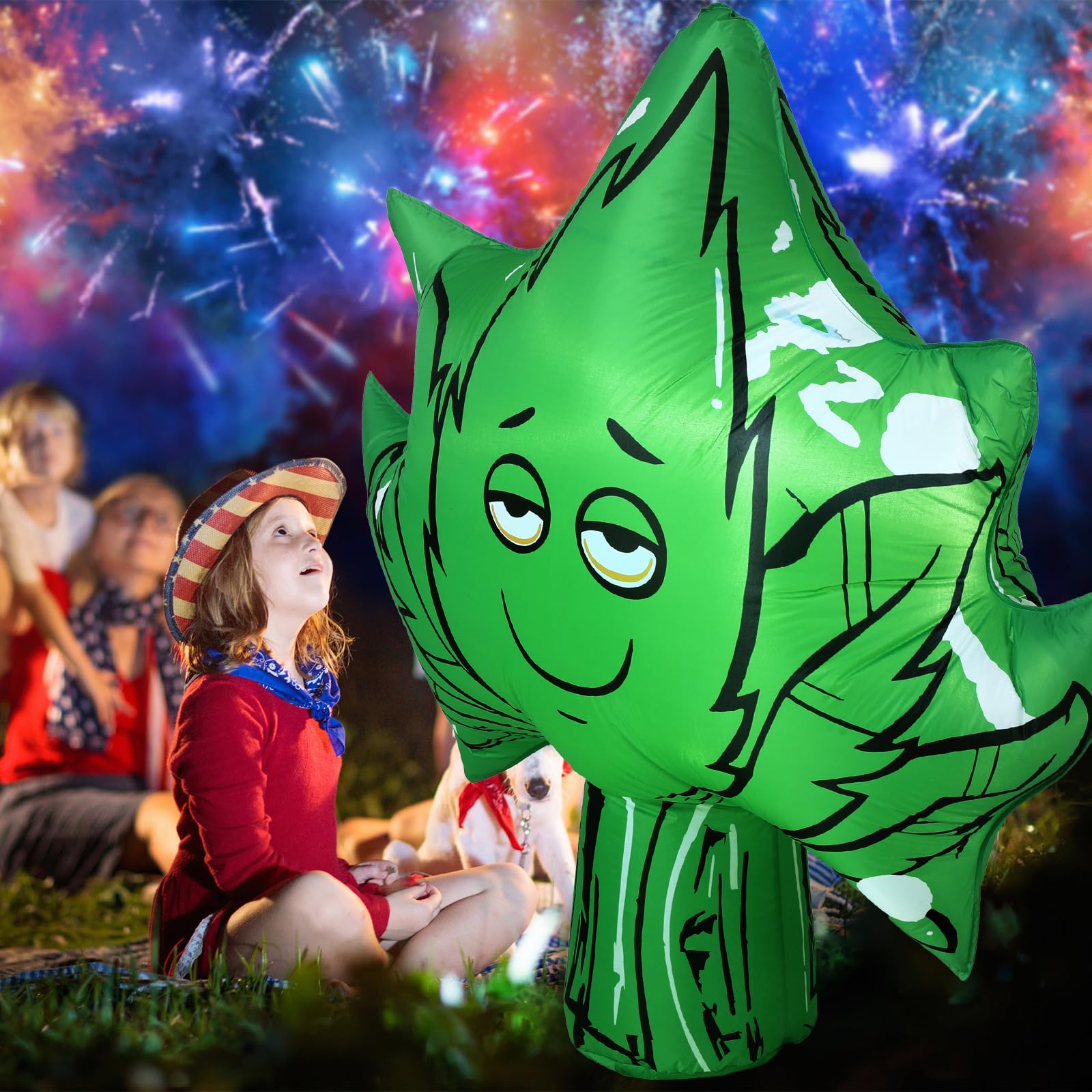 Leaves Inflatable Snapklik.com : 3.6 Ft 420 Inflatable Decor Giant LED Leaves Blow ...