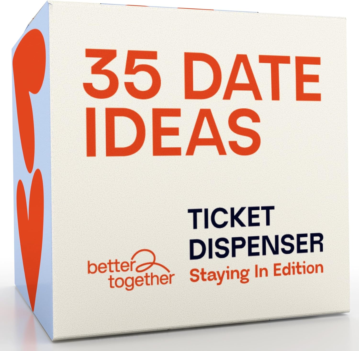 BETTER TOGETHER Couples Date Night Tickets – 35 Romantic Ideas Gifts for Boyfriend, Husband, Fiance, Newlyweds, Wife – Gift for Boyfriend Birthday, Valentines Day, Engagement (Stay-in Edition)