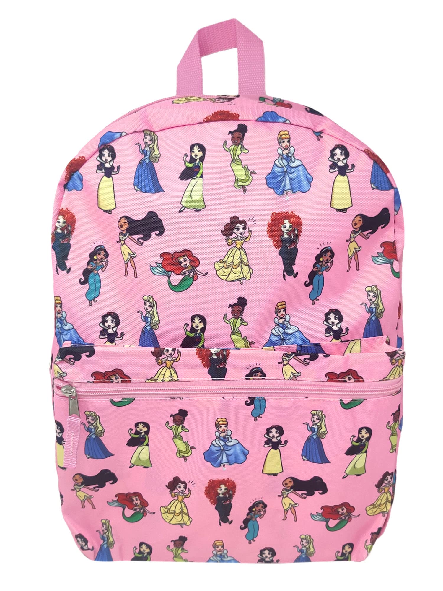 Disney Princess 16" Backpack Bag Belle Cinderella Tiana Jasmine Ariel Snow White