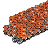 Vista 3 de Caltric Cadena de transmisión naranja compatible con Kawasaki Ninja 300 Ex300 Abs 2013 2014 2015 2016 2017