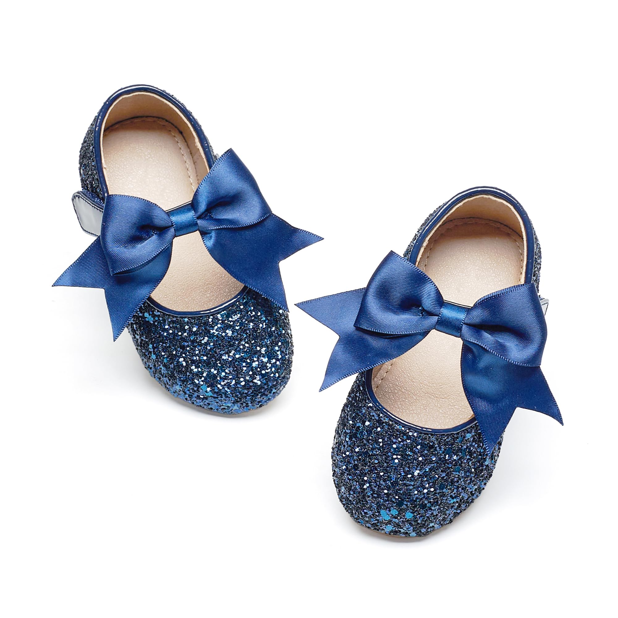 GINFIVE Toddler Girls Dress Shoes Little Girls Mary Janes Ballerina Flats Shoes Toddler