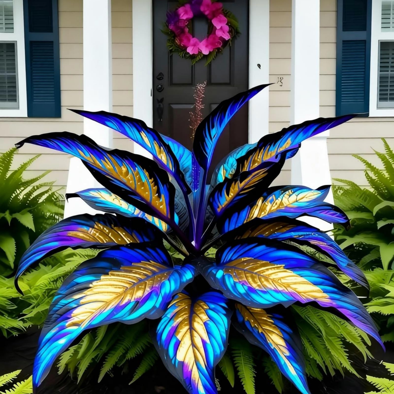 Perennial Hosta Bulbs, Fragrant Flowers, Suitable for Garden Plants, Landscape Design, Indoor and Outdoor Potted Plants-10 Bulbs-C