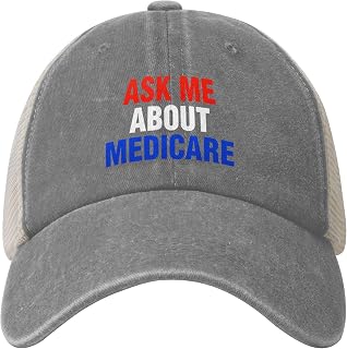 Ask Me About Medicare Trucker Hat Health Insurance Consultant Baseball Cap