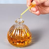 Vista 5 de Paquete de 10 embudos pequeños de metal con 2 mini pipetas para llenar botellas pequeñas o recipientes, atomizadores, perfumes, líquidos (plateado)