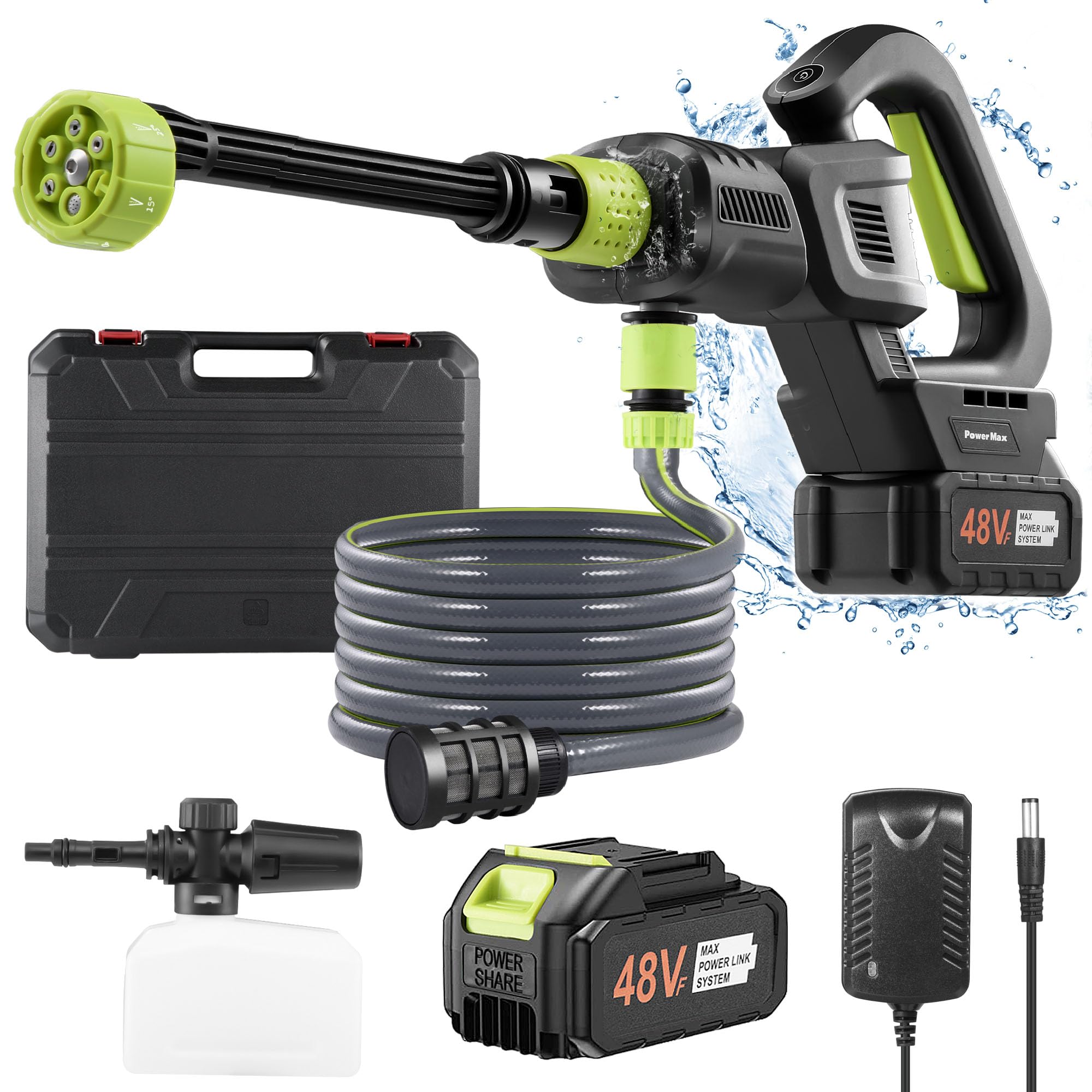 Amazon.com : OIEXI Cordless High Pressure Washer,900PSI Portable
